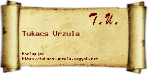 Tukacs Urzula névjegykártya